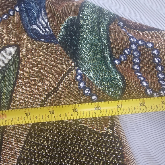 VINTAGE PACO SOLER Beautiful 100% Pre-Shrunk Cotton Jacket, Shoes Patterned - Picture 6 of 9